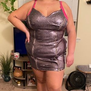 Fashion Nova Bounce Back sequin dress